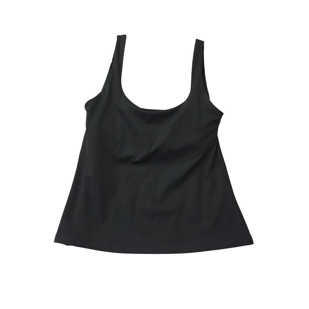 Love & Sports Womens Black Scoop Neck Active Tank Top Size L 12-14